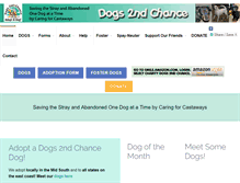 Tablet Screenshot of dogs2ndchance.org